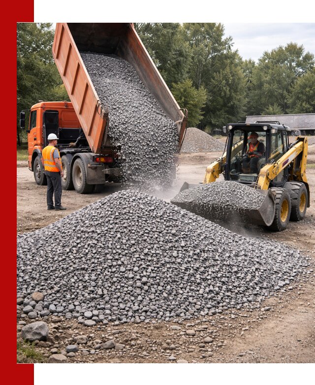 Купить гранитный щебень фракции 5–10 в Петергофе с доставкой
