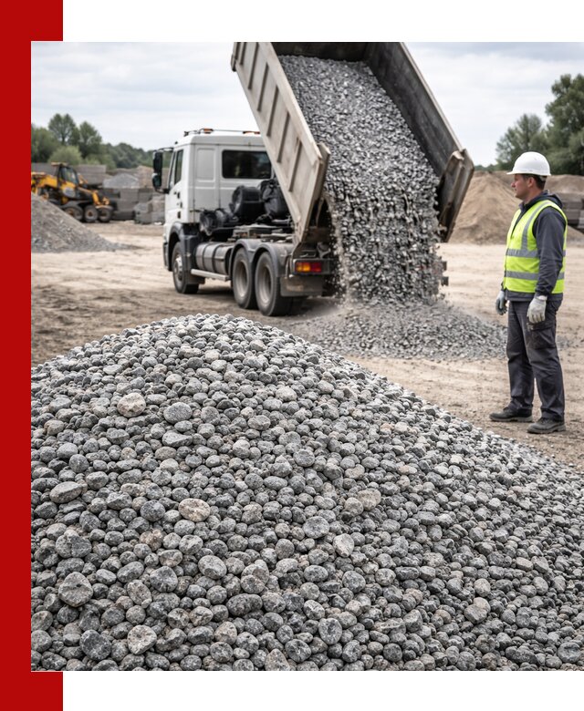 Доставка и продажа гранитного щебня фракции 5-20 в Петергофе