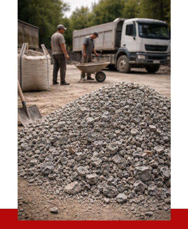 Гранитный щебень фракция 20-40 в Петергофе от 3348 руб. ПРОНЕРУДПтф