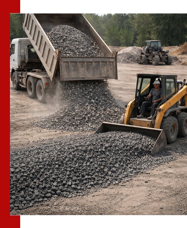 Гранитный щебень фракция 40-70 с доставкой в Петергофе