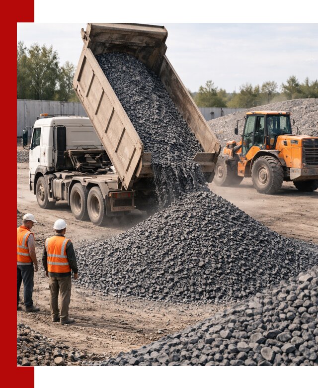 Доставка и продажа щебня габбро-диабаза в Петергофе