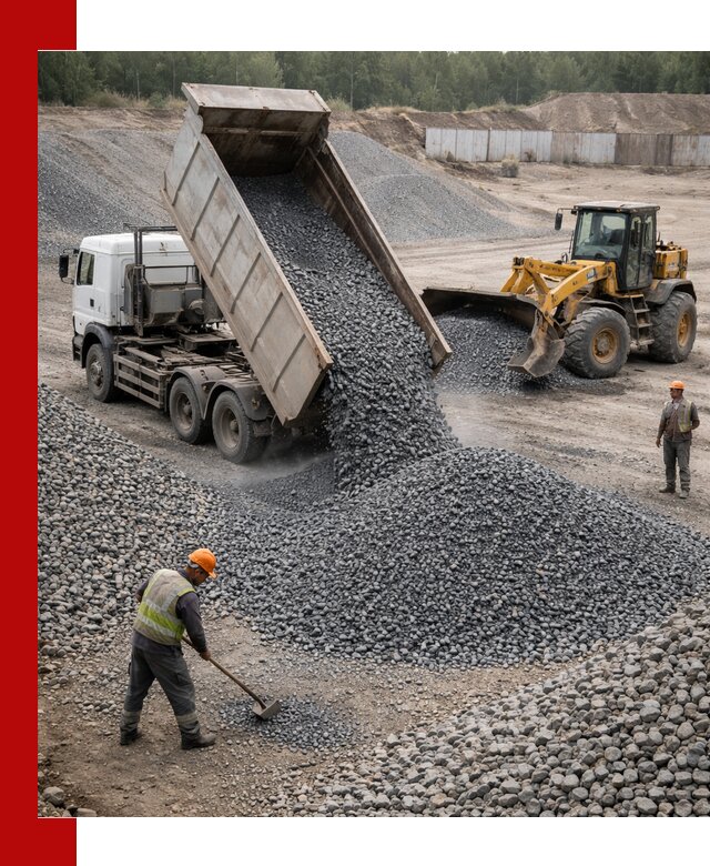 Щебень габбро-диабаз фр. 5-20 с доставкой в Петергофе