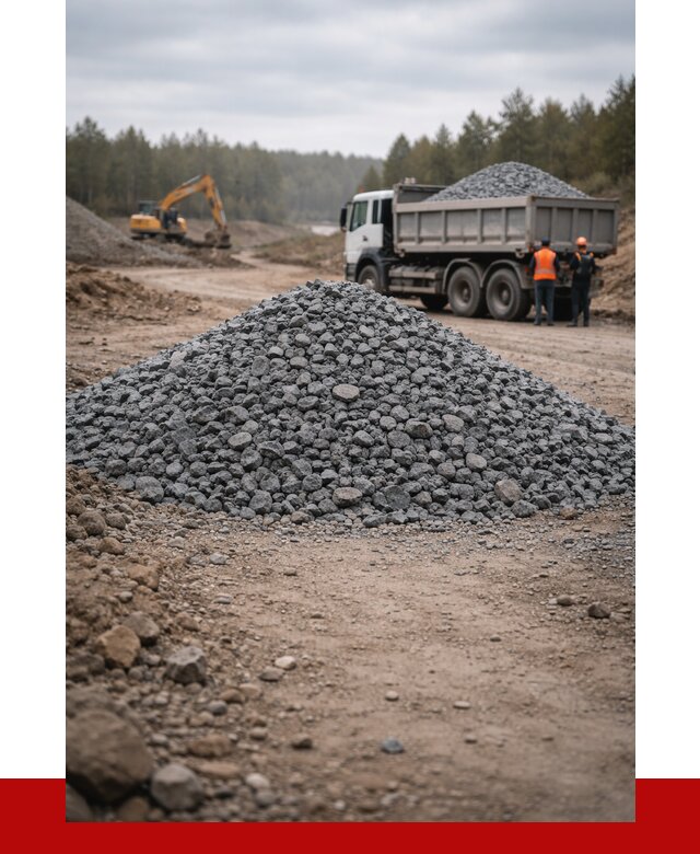 Щебень габбро диабаз фракция 40-70 в Петергофе от 2301 р-ПРОНЕРУДПтф