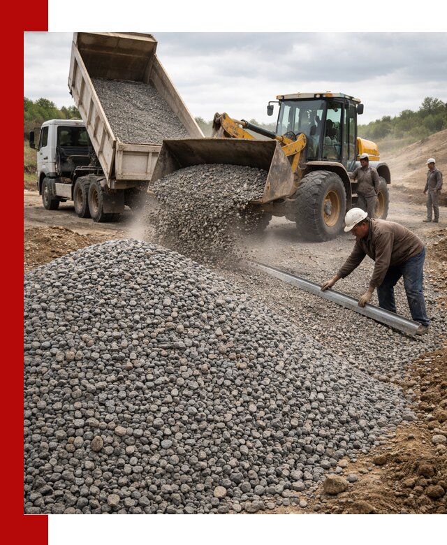Гравийный щебень фракция 5-20 с доставкой в Петергофе