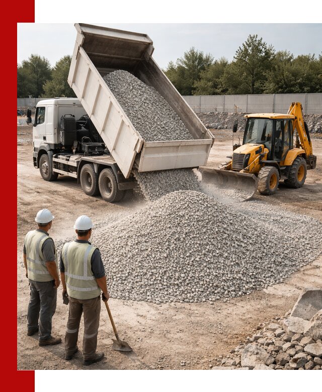 Купить известняковый щебень фракции 5–10 мм с доставкой в Петергофе