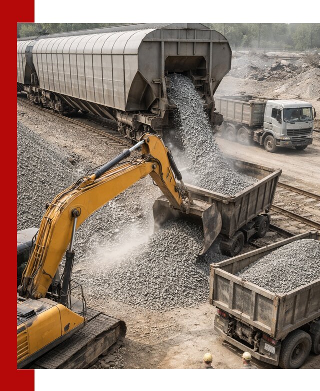 Доставка железнодорожного щебня в Петергофе крупными партиями быстрого отгруза