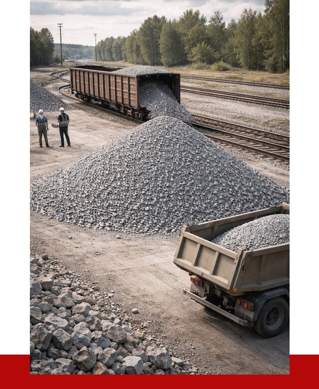 Железнодорожный щебень 20-60 в Петергофе от 1778 р. | ПРОНЕРУДПтф
