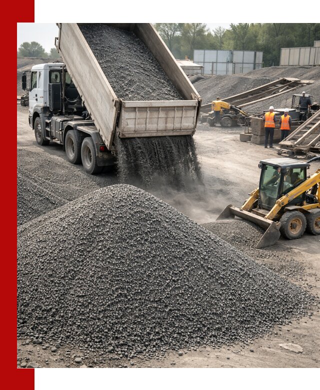 Вторичный щебень фракция 0–5 с доставкой в Петергофе