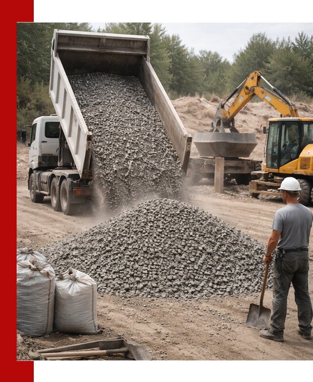 Доставка и продажа бетонного щебня в Петергофе