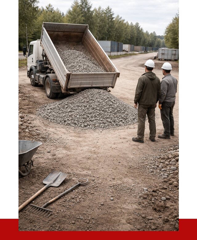 Бетонный щебень фракция 5-20 в Петергофе от 3348 р., ПРОНЕРУДПтф