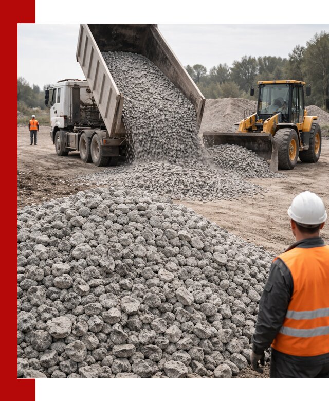 Доставка бетонного щебня фракции 20-40 в Петергофе