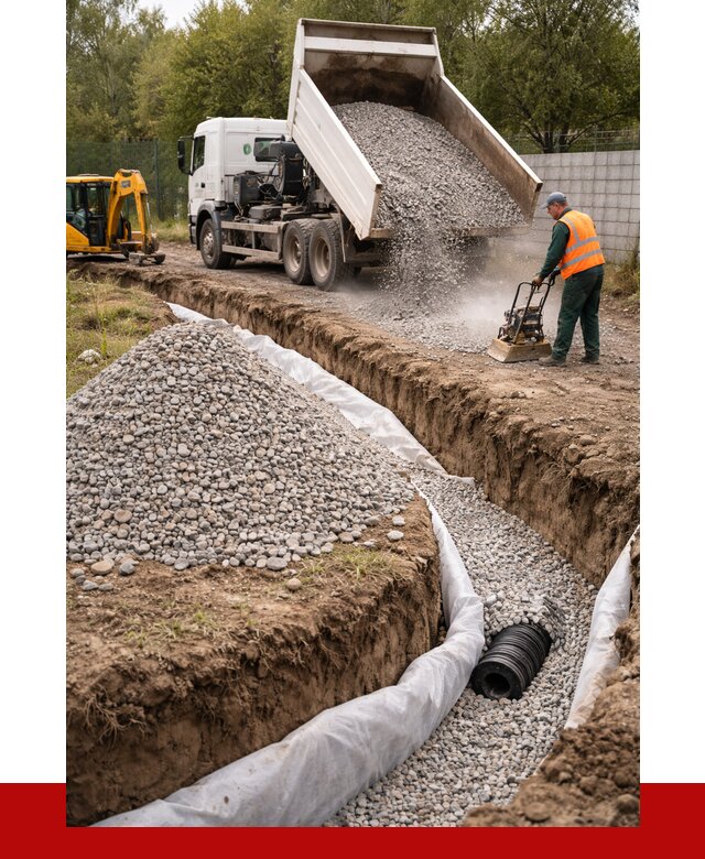 Щебень для дренажа в Петергофе от 1935 р., ПРОНЕРУДПтф доставка