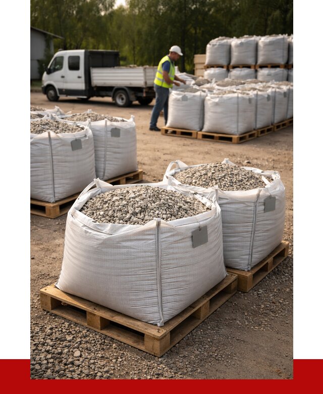 Щебень в мешках с доставкой в Петергофе от 4394 р. | ПРОНЕРУДПтф