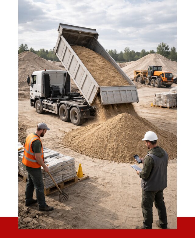 Карьерный песок с доставкой в Петергофе от 3766 р. ПРОНЕРУДПтф