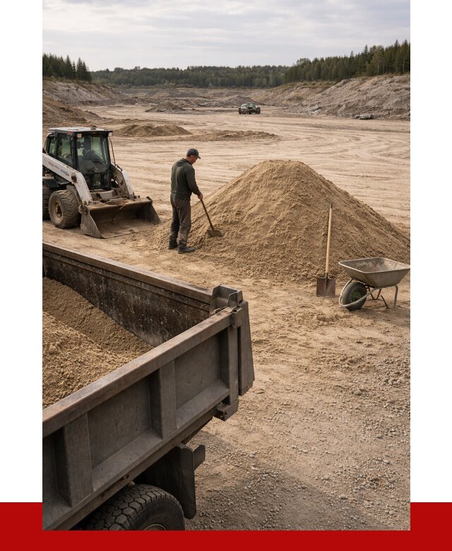Карьерный песок среднезернистый в Петергофе, от 2301 р. ПРОНЕРУДПтф