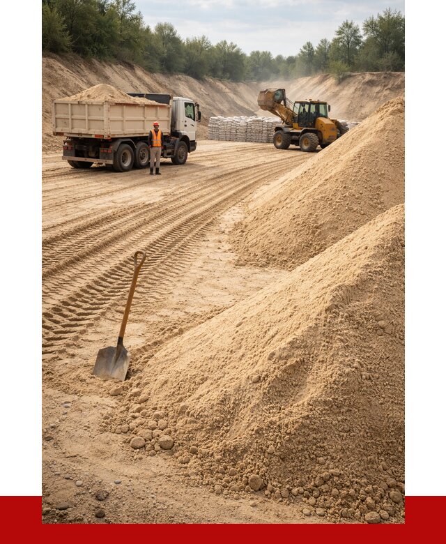 Карьерный песок мелкозернистый в Петергофе от 9415 р. | ПРОНЕРУДПтф