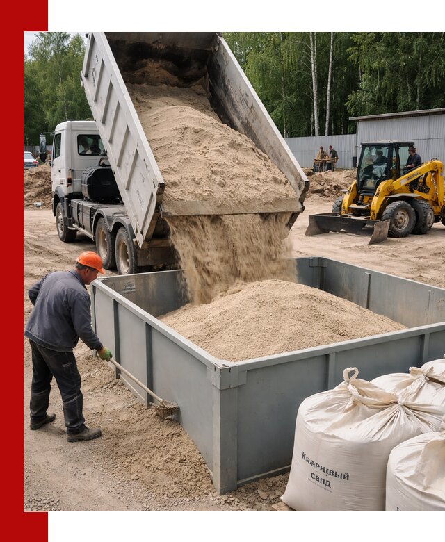 Кварцевый песок для фильтра в Петергофе — доставка и качество