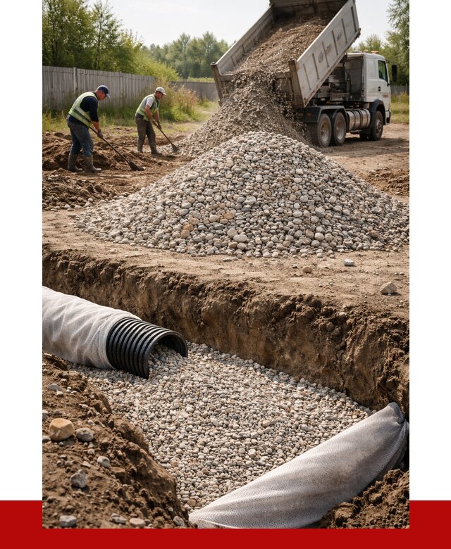 Гравий для дренажа в Петергофе от 2301 р., доставка ПРОНЕРУДПтф