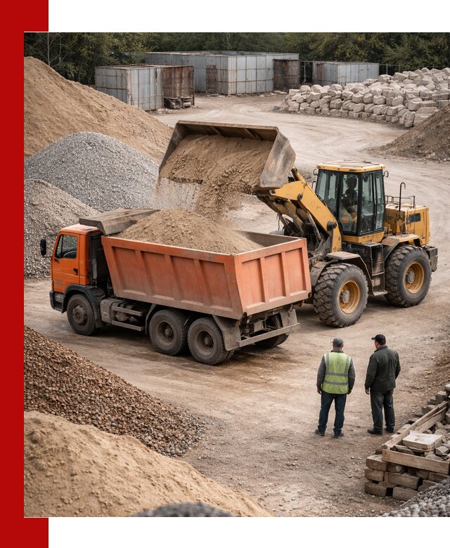 Доставка сыпучих смесей и смесей для стройки в Петергофе