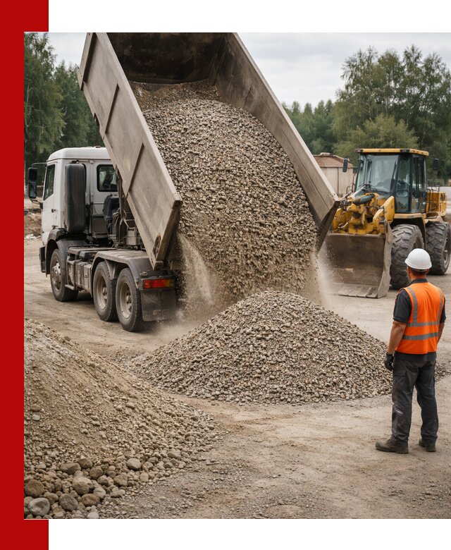 Доставка щпс в Петергофе — щебеночно-песчаная смесь под заборы и дорожки