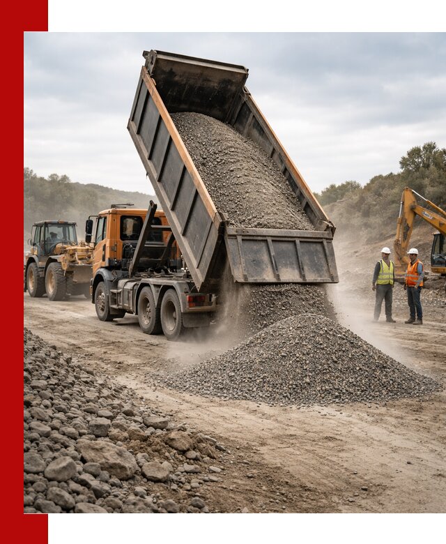 Щебёночно-песчаная смесь ЩПС С1 с доставкой в Петергофе