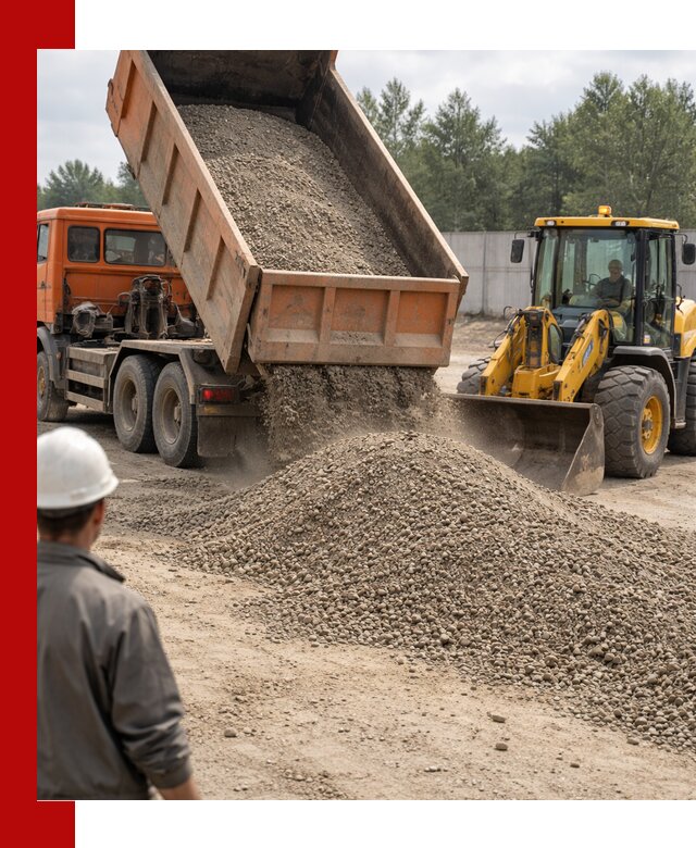 Доставка щпс С8 самосвалами в Петергофе от производителя