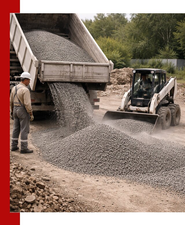 Доставка гравийного отсева 0-5 в Петергофе оптом и в розницу