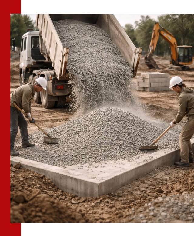 Доставка и продажа отсева для бетона в Петергофе