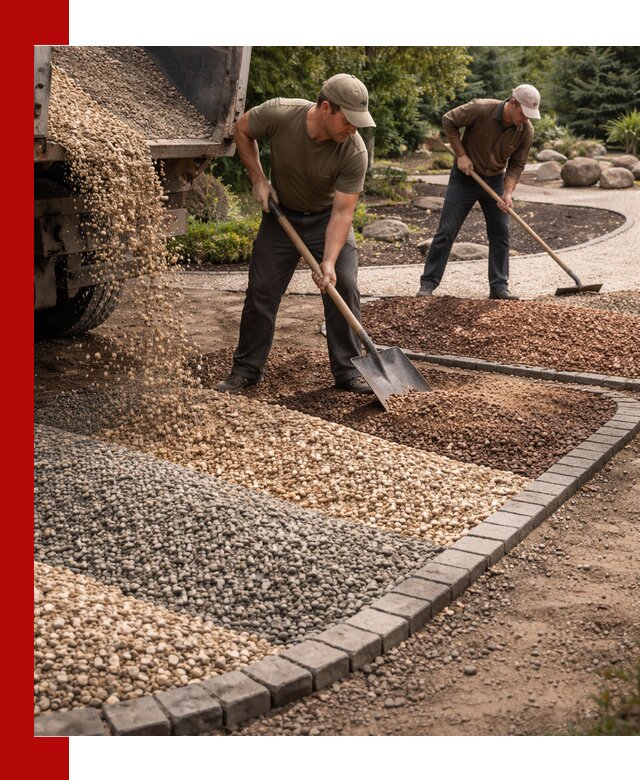 Декоративная крошка для ландшафта в Петергофе — продажа и доставка