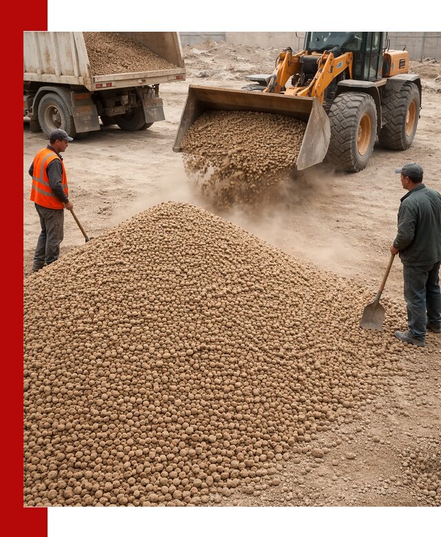 Керамзит фракция 10-20 с доставкой в Петергофе