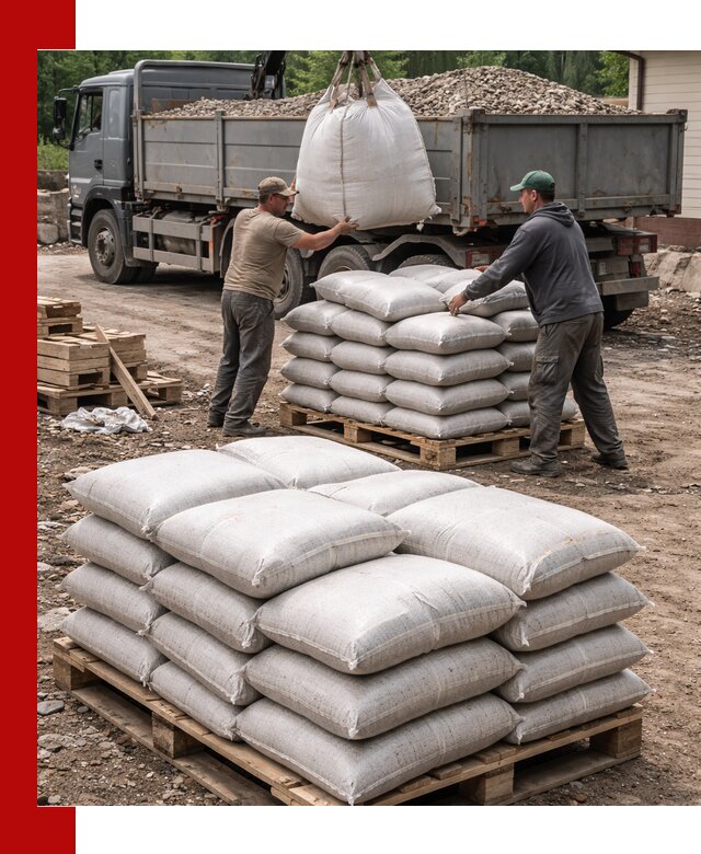 Керамзит в мешках с доставкой в Петергофе от компании-поставщика