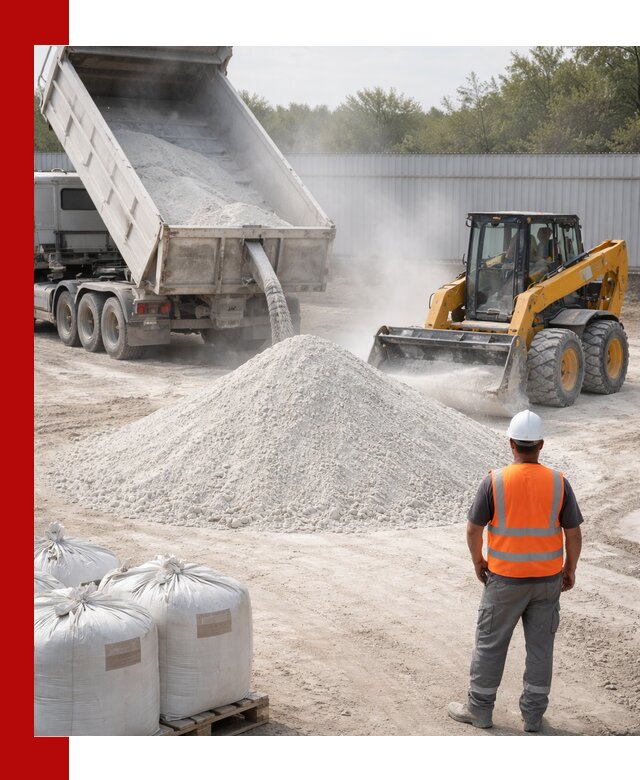 Доставка и продажа известняковой муки в Петергофе