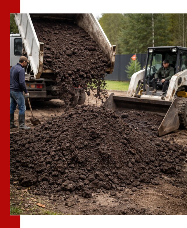 Плодородный грунт с доставкой в Петергофе для садов и огородов