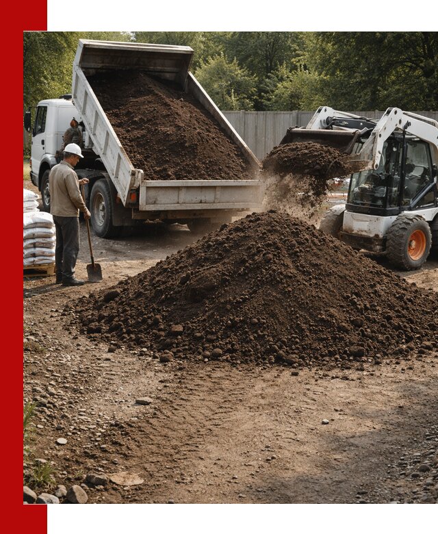 Доставка растительного грунта в Петергофе от производителя оптом и в розницу