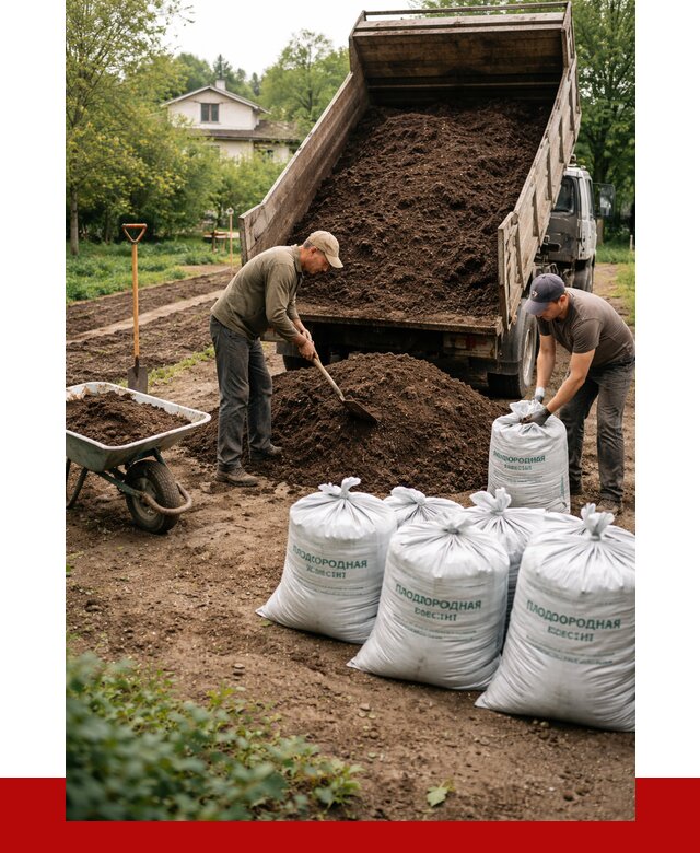 Плодородная смесь в Петергофе от 4394 р./куб с доставкой | ПРОНЕРУДПтф