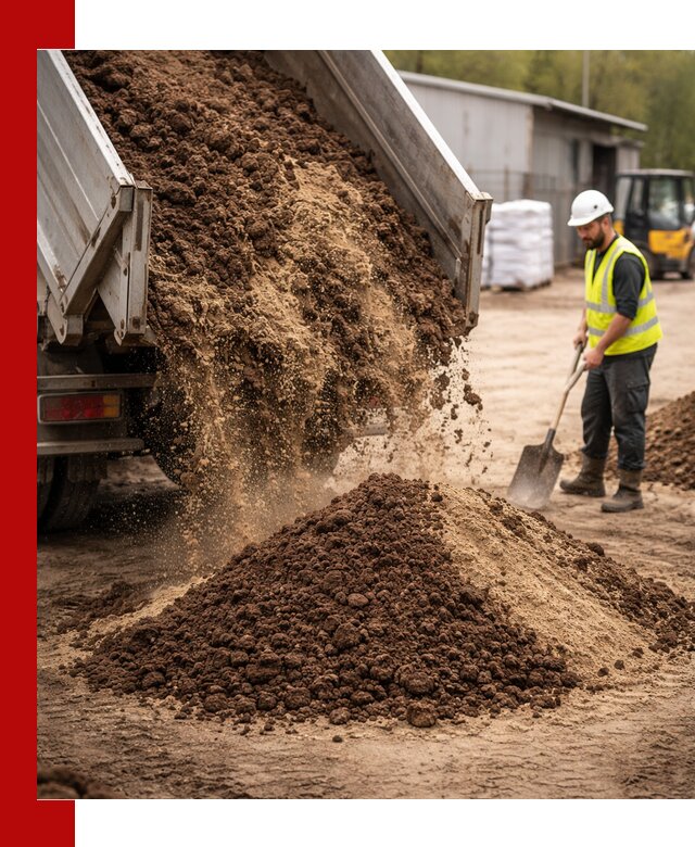 Доставка торфо-песчаной смеси в Петергофе для строительства и озеленения