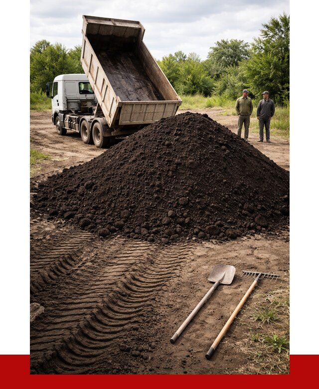 Купить чернозем навалом в Петергофе от 1255 р. за куб | ПРОНЕРУДПтф