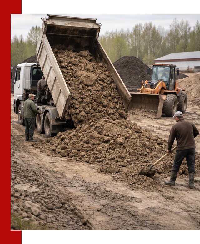 Доставка глин и суглинков в Петергофе оптом и вкрай