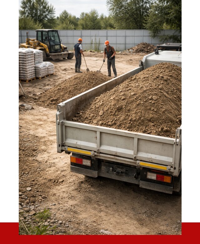 Супесь с доставкой в Петергофе от 2563 р. за куб | ПРОНЕРУДПтф