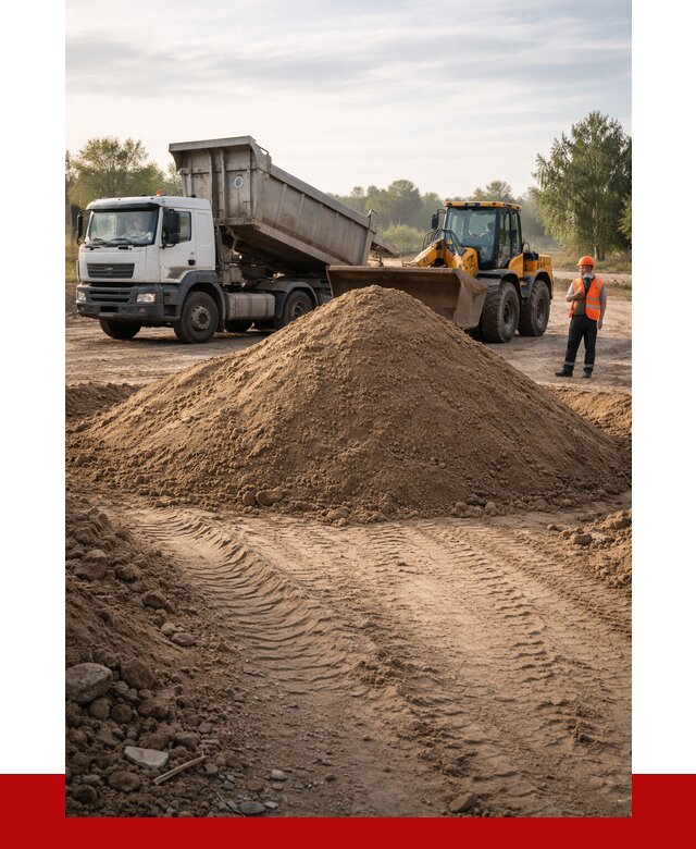 Купить песчаный грунт с доставкой в Петергофе от 4394 р. | ПРОНЕРУДПтф