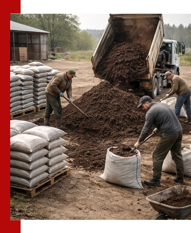 Доставка компоста оптом и в розницу в Петергофе