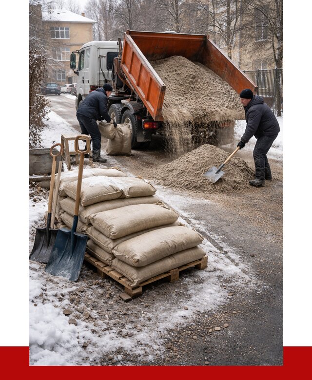 Противогололедные материалы оптом в Петергофе от 4394 р. | ПРОНЕРУДПтф