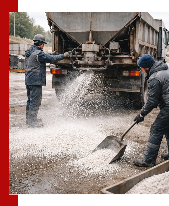 Доставка и продажа хлористого кальция в Петергофе