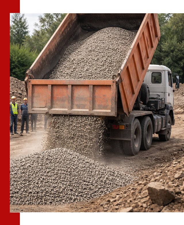 Доставка сыпучих материалов самосвалом в Петергофе быстро и надежно