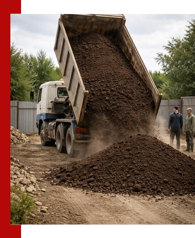 Доставка самосвалом 10 кубов в Петергофе быстро и надёжно