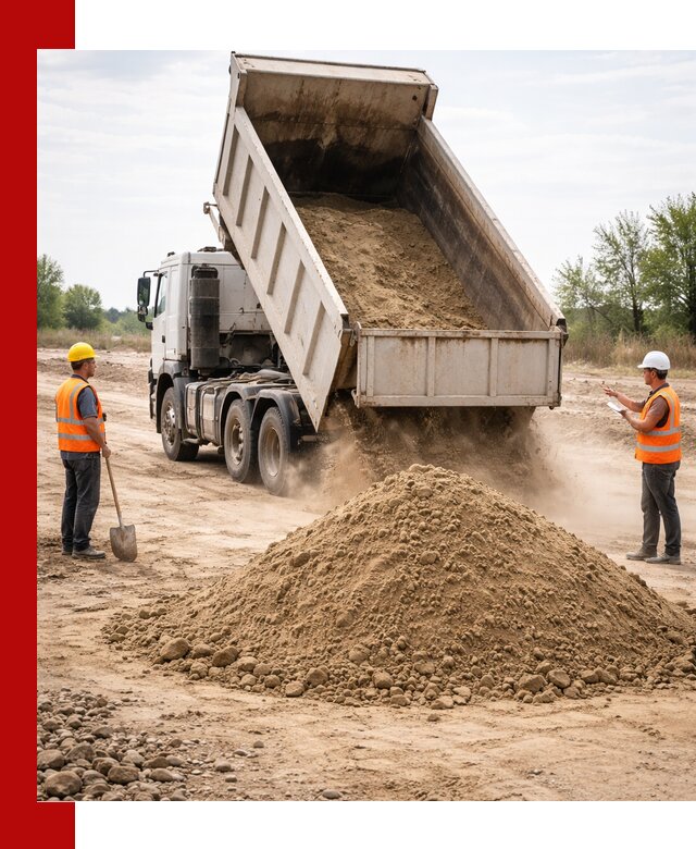 Доставка самосвалом 15 кубов в Петергофе за город и по городу