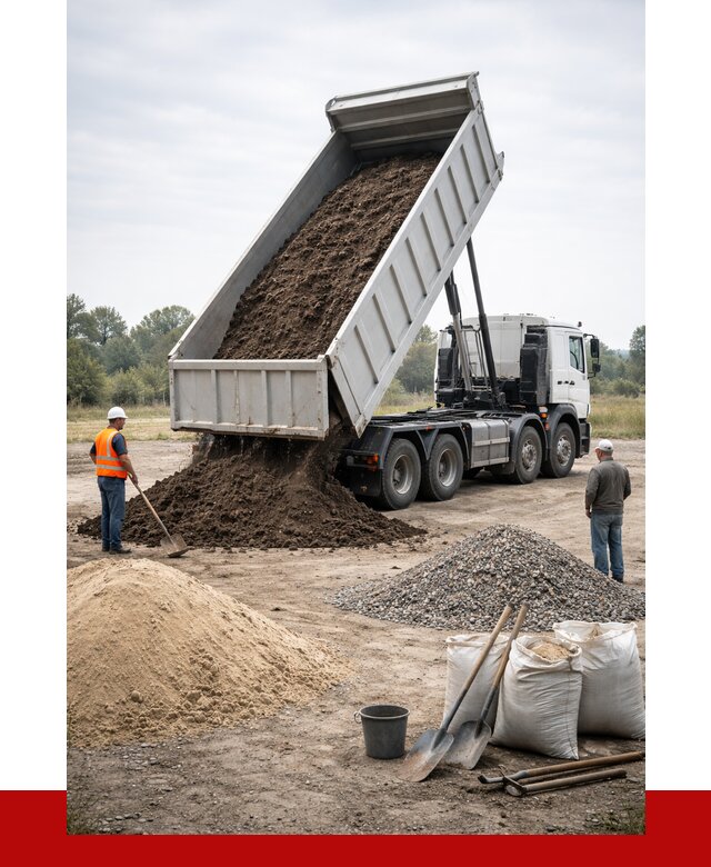 Доставка самосвалом 30 кубов в Петергофе от 8892 р. | ПРОНЕРУДПтф