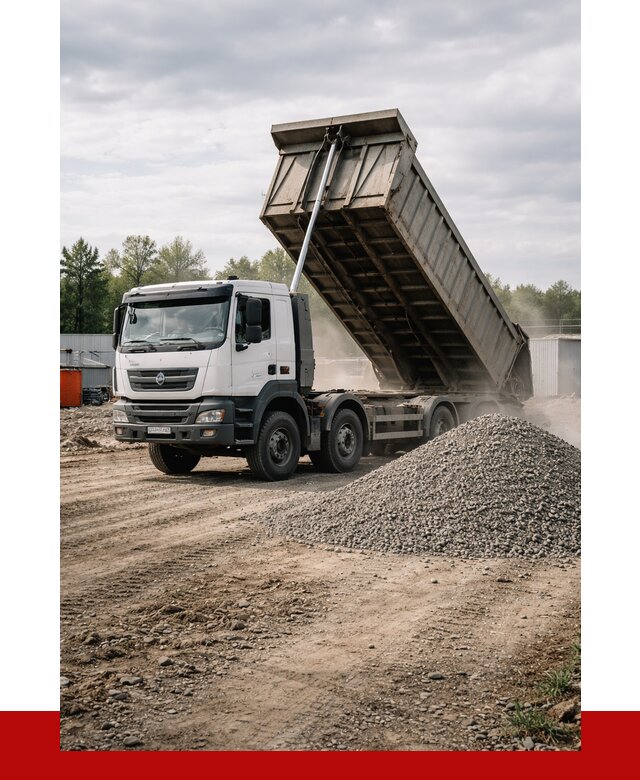 Доставка самосвалом 40 кубов в Петергофе от 9415 р. | ПРОНЕРУДПтф