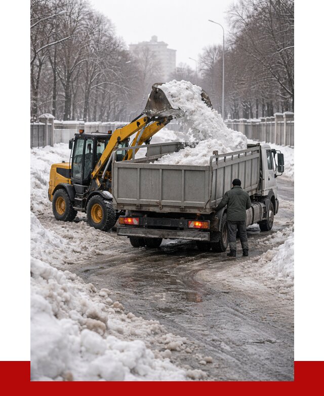 Вывоз снега с погрузкой в Петергофе от 3661 р. ПРОНЕРУДПтф