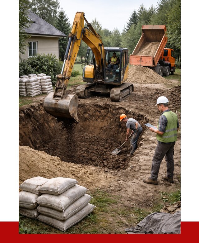 Рытье котлована в Петергофе быстро от 4707 р. ПРОНЕРУДПтф